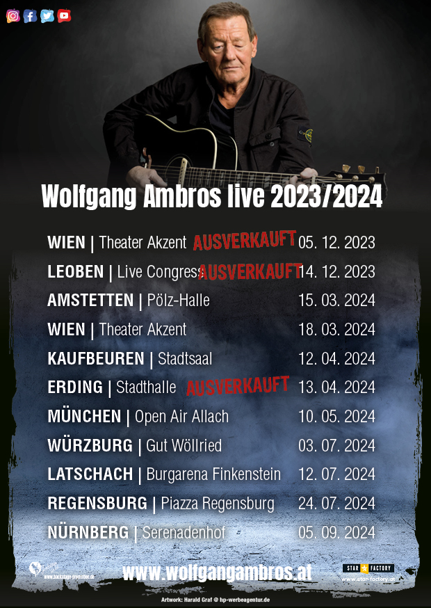 Wolfgang Ambros im Theater Akzent - 18.03.2024